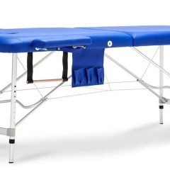 Stół, łóżko do masażu 2-segmentowe aluminiowe XXL