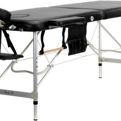 Stół, łóżko do masażu 2-segmentowe aluminiowe