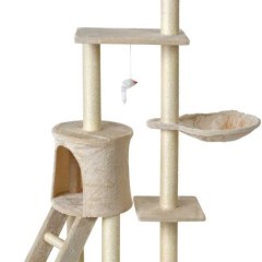 Drapak dla kota XL z zabawkami BEŻOWY / Tylko wysyłka