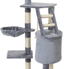 Drapak dla kota 5 poziomów SZARY