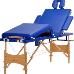 Stół, łóżko do masażu 4-segmentowe drewniane