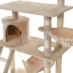 Drapak dla kota z hamakiem BEŻOWY