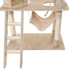 Drapak dla kota z hamakiem BEŻOWY