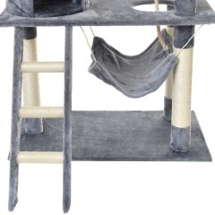 Drapak dla kota z hamakiem SZARY