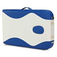 Stół, łóżko do masażu 2-segmentowe aluminiowe dwukolorowe