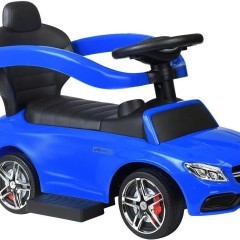 Jeździk, pchacz dla dzieci - 3w1, MERCEDES C63 NIEBIESKI