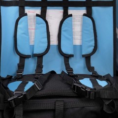 Przyczepka rowerowa z amortyzatorem 2-osobowa +JOGGER niebieski