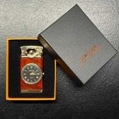 Metalowa Zapalniczka Gazowa + Zegarek + BUTELKA GAZU