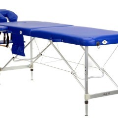 Stół, łóżko do masażu 2-segmentowe aluminiowe
