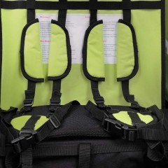 Przyczepka rowerowa z amortyzatorem 2-osobowa +JOGGER zielona