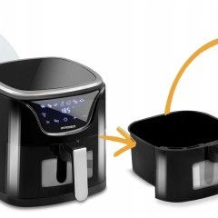 Frytkownica beztłuszczowa BD-652 czarno-srebrna/ tylko wysyłka