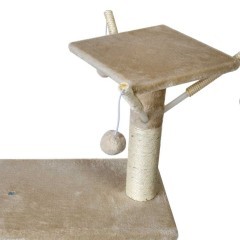 Drapak dla kota XL z zabawkami BEŻOWY / Tylko wysyłka