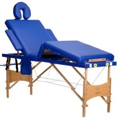 Stół, łóżko do masażu 4-segmentowe drewniane