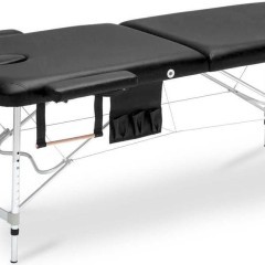 Stół, łóżko do masażu 2-segmentowe aluminiowe XXL