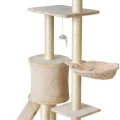 Drapak dla kota XL z zabawkami BEŻOWY / Tylko wysyłka