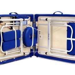 Stół, łóżko do masażu 2-segmentowe aluminiowe