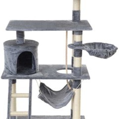 Drapak dla kota z hamakiem SZARY