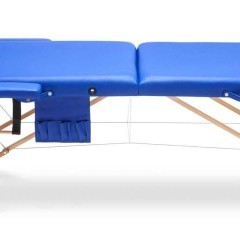 Stół, łóżko do masażu 2-segmentowe drewniane XXL