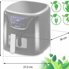 Frytkownica beztłuszczowa BD-652 czarno-srebrna/ tylko wysyłka