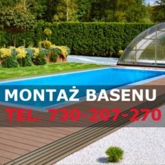 Montaż/budowa basenu, basen ogrodowy wkopywany Montaż Śląsk i okolice