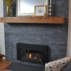 Panel ścienny Łupek Black 10x36"Z" Kamień Naturalny ,elewacja , ściana