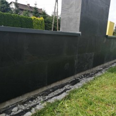 Płytki Kamienne Elewacyjne Łupek Black Slate 60x30x1 cm / Elewacja