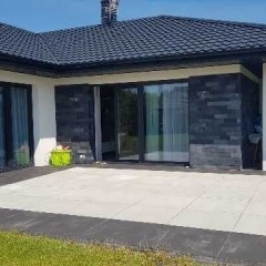 Płytka Kamień elewacyjny Chittor Black 30x10x1-1,3 cm Elewacja Ściana