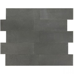 Płytka Kamień elewacyjny Chittor Black 30x10x1-1,3 cm Elewacja Ściana