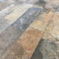 Płytki Kamień Elewacyjny Kwarcyt Zeera Green Kamień Naturalny 30x10