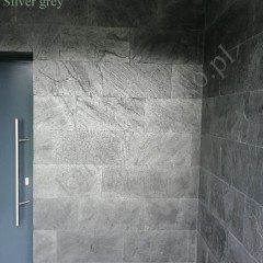 Płytki Łupek Silver Grey 30x60 Kamień elewacyjny Ściana Ogrodzenie