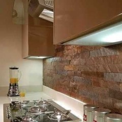 Płytki kwarcyt Copper naturalny 30x10 cm Kamień Elewacyjny Ściana