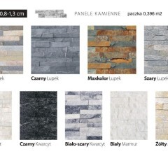 Panel Ścienny Łupek Beige Kamień Naturalny Panel Dekoracyjny 36x10