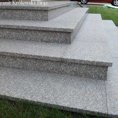 Stopień granitowy G664 Królewski Brąz płomieniowany 150x33x2 cm