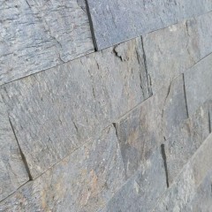 Płytki Łupek Deoli Green naturalny 10x30x0,8-1,3 cm Kamień Elewacyjny