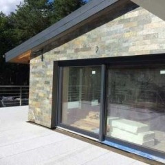 Płytki Łupek Deoli Green naturalny 10x30x0,8-1,3 cm Kamień Elewacyjny