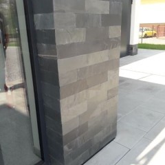 Kamień Elewacyjny 30x10 , Łupek Black Slate Kamień Naturalny