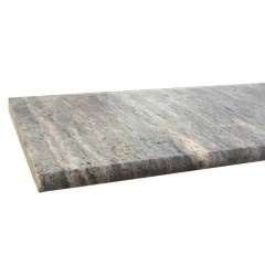 Stopień trawertynowy Silver Ash szlifowany z bullnose 135x33x3 cm