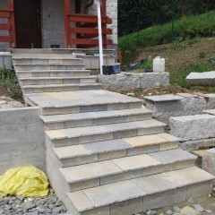 Płytki Wapień French antykowany 56xFLx2,5 cm Taras Balkon Schody