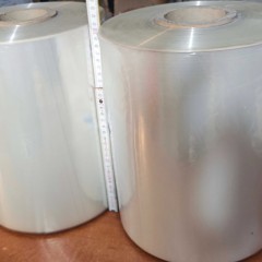 Folia poliolefinowa termokurczliwa 30cm 18 mikronów półrekaw 2 rolki