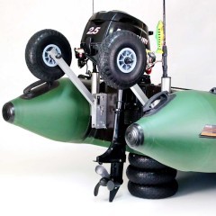 Koła Do Pontonu Transportowe uniwersalne BEZDĘTKOWE + uchwyty wędek