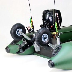 Koła Do Pontonu Transportowe uniwersalne BEZDĘTKOWE + uchwyty wędek