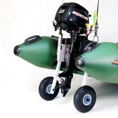 Koła Do Pontonu Transportowe uniwersalne BEZDĘTKOWE + uchwyty wędek