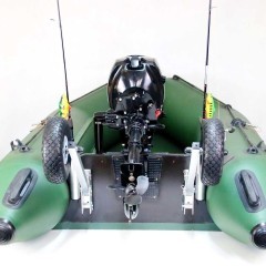 Koła Do Pontonu Transportowe uniwersalne BEZDĘTKOWE + uchwyty wędek