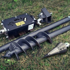 Wiertnica hydrauliczna do koparki z wiertłem 250 mm świdrem - STAL-MET