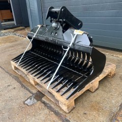 Łyżka skarpowa hydrauliczna ażurowa, grabie 120cm 2,6-3,5t