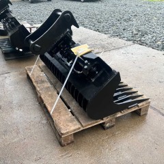 Łyżka skarpowa hydrauliczna ażurowa, grabie 120cm 2,6-3,5t