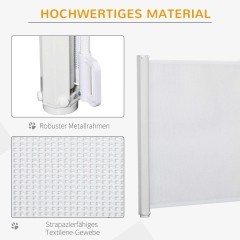 PawHut Bramka ochronna dla psa, metalowa barierka zabezpieczająca