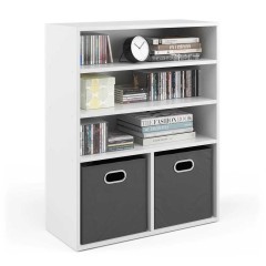 Vicco Regał na książki Biały 72 x 90.2 cm 2 przedziały,