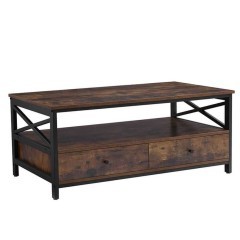 Stolik kawowy w stylu rustykalnym