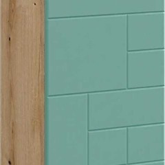 Vicco Szafka Midi Miętowa zieleń 30.3 x 80.3 cm z drzwiami, Rudi